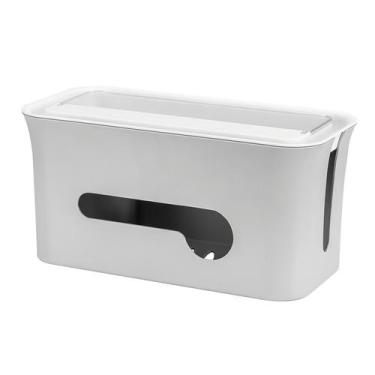 Imagem de Caixa Organizadora De Cabos E Objetos Octoo ORG-BOX (Cinza)