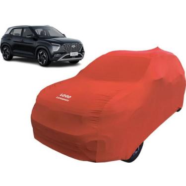 Imagem de Capa Tecido Proteção Carro Hyundai Novo Creta 2023 Luxo - Mz, Vermelha