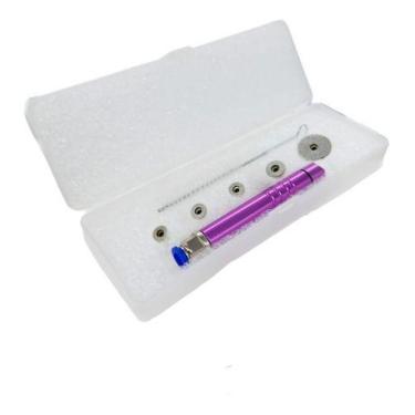 Imagem de Caneta Peeling Diamante Corpo Lilás 5 Ponteiras Vctec