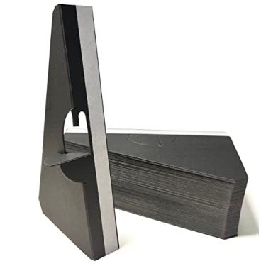 Imagem de CoroRio Pacote com 60 Cavaletes de Papelão Autoadesivos de 5", Suporte para Cavalete de Fotos e Arte, Uso para Fotos, Placas, Artesanato (Pacote com 60, Preto)