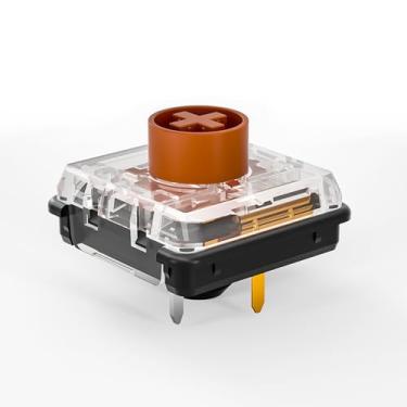 Imagem de Kailh Choc Interruptores de teclado marrom de perfil baixo V2, interruptor tátil RGB SMD 43gf para teclado mecânico MX para jogos (V2 marrom, 90 peças)