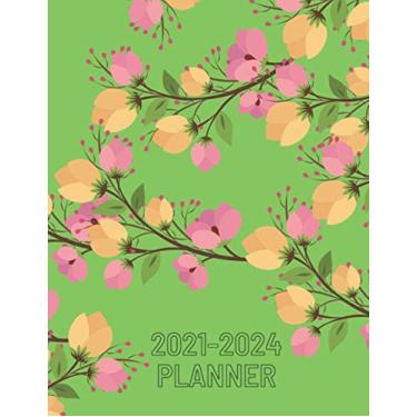 Imagem de 2021 Planner, 2021-2024 Four Years Planner, 148 pages, 8.5" x 11" inches, Monthly Planner, Weekly Planner and Daily Planner Spreads,: 2021 Monthly ... use as Work out Planner, school planner, etc.