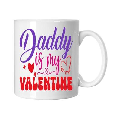 Imagem de SpreadPassion Caneca de café Daddy is my Valentine, presentes para namorado e namorada, ideia de presentes de dia dos namorados, presente para marido e esposa, ideia de presente de aniversário do dia