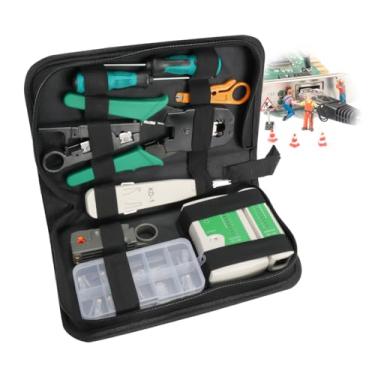 Imagem de Ferramentas, Alicate Crimpador, Kit Ferramentas Rede Informática Testador Lan Crimpar, Testador de Cabo de Rede, Alicate Crimpador, Crimpador, Kit de Ferramentas de Teste de Rede