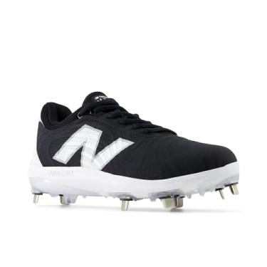 Imagem de New Balance Tênis feminino FuelCell Fuse V4 Metal Softball, Preto/branco óptico, 38