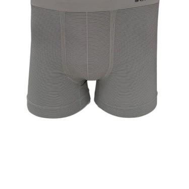 Imagem de Cueca Boxer Selene 11071.444 Listrada Sem Costura Poliamida T. P/EG, P