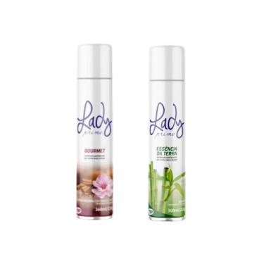 Imagem de Kit 2 Odorizadores Lady Prime  Bamboo + Cereja e Canela 360ml Cada - Z