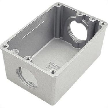 Imagem de Caixa Piso Aluminio Fundido 4X2 Baixa Entrada/Saida 1/2'' Cp01/05 - ST