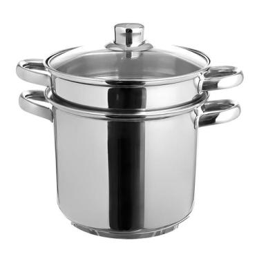 Imagem de Caçarola Espagueteira Savoy 20cm 5,0L com Cozi-Vapor 4,8L Aço Inox 480