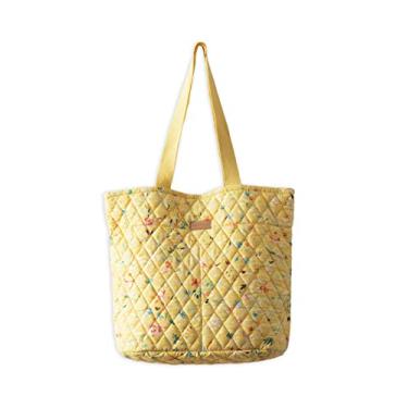 Imagem de Maison d' Hermine Sacola de compras de algodão acolchoada com bolsos com zíper, bolsa pequena, reutilizável, bolsa de compras, trabalho, viagens, 12 - Colmar, 17.7" L x 6.7" W x 14.6" H (Shopping Bag