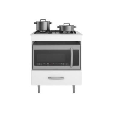 Imagem de Balcão para Cooktop 4 Bocas Multiuso Espaço paraForno Microondas 1 Gav