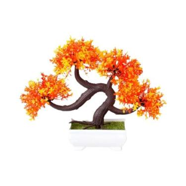 Imagem de Mini Bonsai Artificial em Vaso de Plástico - Decoração para Mesa e Jar