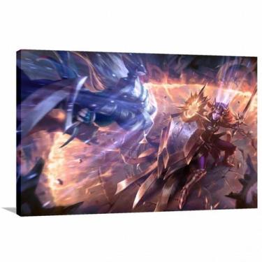 Imagem de Quadro decorativo League Of Legends Jogos - Tela em Tecido - Wall Fram