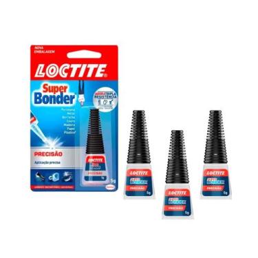 Imagem de 4 Colas Super Bonder Loctite Original Instantânea Multiuso