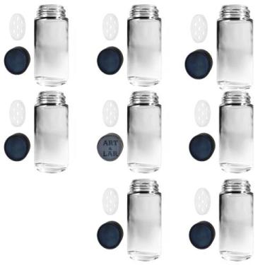 Imagem de Kit com 8 Potes Tubete Sais Condimentos  Tampa Dosadora - Art & Lar Ar