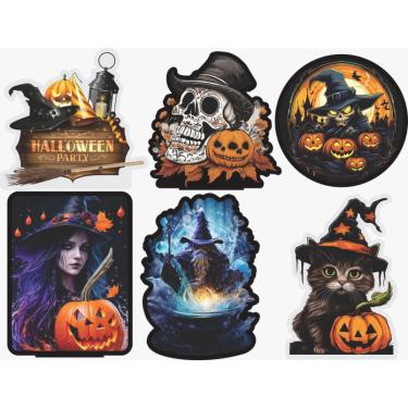 Imagem de Kit Display de Mesa 6 Peças Para Festa Halloween 2 mdf