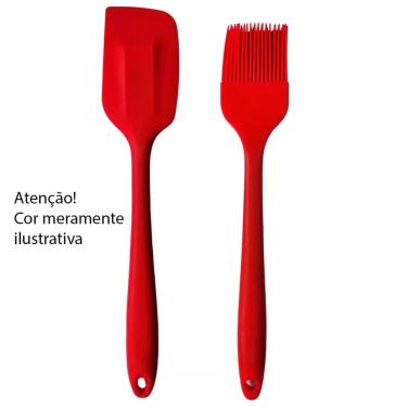 Imagem de Conjunto De Silicone com Pincel e Espátula de Cores Sortidas