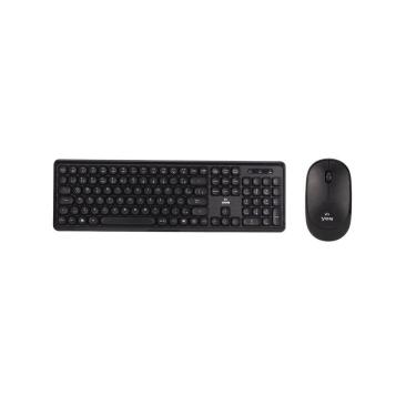 Imagem de Kit Teclado e Mouse Bluetooth Yon WM-769, Bluetooth 2.4GHz, ABNT2, 1000 DPI, 3 Botões, Preto