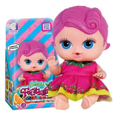 Imagem de Boneca Groselha Coleção Frutinhas com Cheiro Bebê - Cotiplás - Cotipla