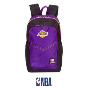 Imagem de Mochila Costas Duplo Compartimento Lakers NBA Legends - Sestini, Roxo