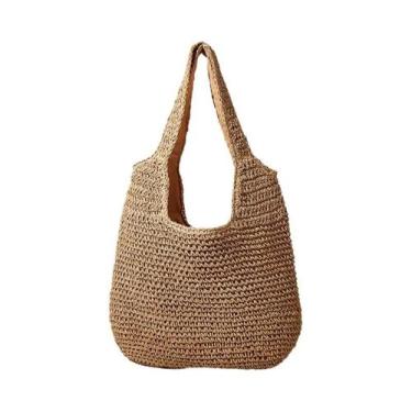 Imagem de Bolsa de Palha Feminina Grande - Bolsa de Verão para Praia e Férias, 3