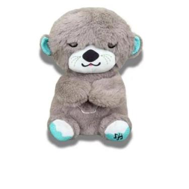 Imagem de Pelúcia Fofinha Soneca Original Lontra De Dormir Que Respira - POIT&PO