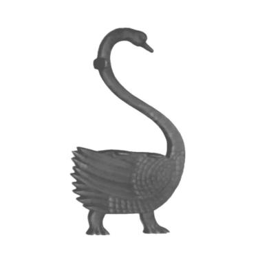 Imagem de Par Pé de Banco Praça Jardim Decoração Cisne Ferro Fundido