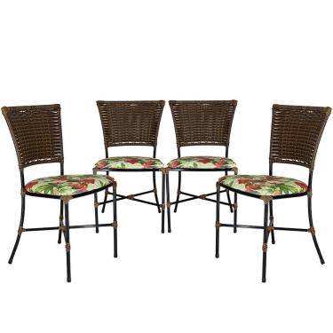 Imagem de Jogo De Cozinha Cadeiras Gramado Argila Jantar