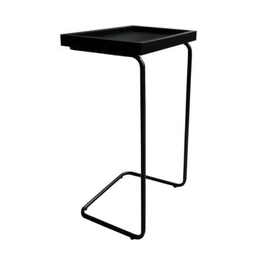 Imagem de Mesa De Apoio Lateral Para Sofá Ou Cama Preta