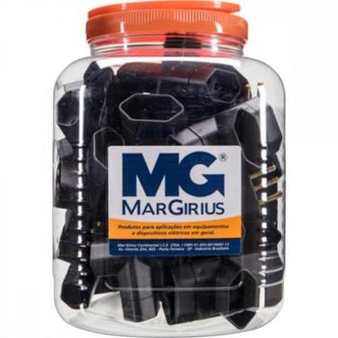 Imagem de Adaptador 2P + T 10A Adp2-34 Preto Margirius - Pct / 20
