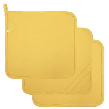 Imagem de Kit 3 Paninhos de Boca Açafrão - Corujitos