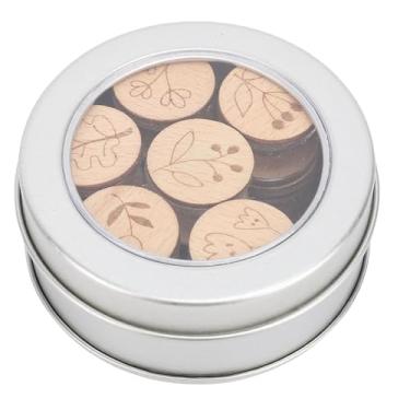 Imagem de 6 PCs Bordado de Bobina de Rosca Magnética, Ferramenta de tricô de Organizador de Madeira de Faia Prevenção de Fios Emaranhando Pequenas Linhas de Rosca Magnética para Costura