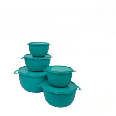 Imagem de Kit 5 Potes Plastico Redondos Bowl Livre Bpa(Tifanny)