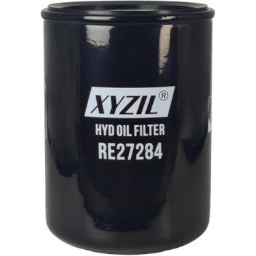 Imagem de XYZIL Filtro de óleo hidráulico P566922 RE27284 compatível com John Deere 650 670 750 770 790 850 870 950 970 990 1050 1070 3005 4005 Utility Compact Tractor Transmission HYD AR990 9998 AE37594