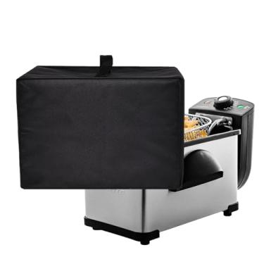 Imagem de Capa protetora contra poeira para fritadeira OVENTE 2 litros, tecido de nylon resistente ao calor à prova d'água capa protetora para fritadeira compatível com fritadeira elétrica OVENTE 2 litros