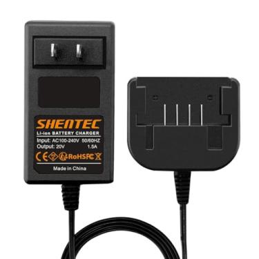 Imagem de Shentec Carregador de 20 V LCS1620 compatível com Black and Decker LBXR20 LBXR20-OPE LB20 LBX20 LBX4020 LB2X4020-OPE 20V bateria de lítio estilo slide (BDCAC202B)