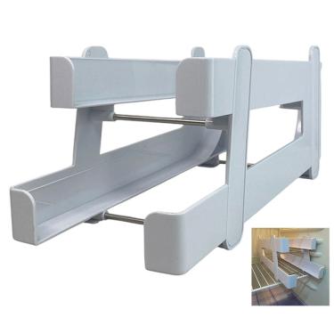 Imagem de Suporte Organizador Geladeira Lata Bebida Despensa Armario Prateleira Armazenamento Multiuso Resistente