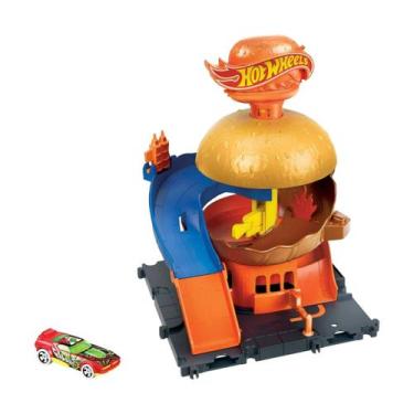 Imagem de Pista Hot Wheels City Burger Drive Thru Mattel - HDR2