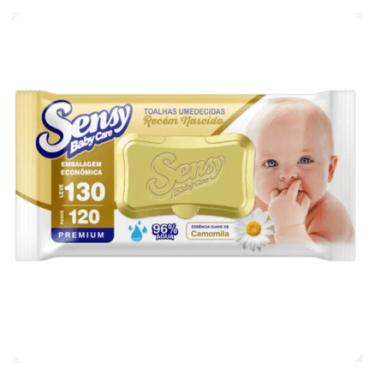 Imagem de Lenço Umedecido Sensy Baby Care Récem-Nascido 130 Unidades Sensy Baby Care