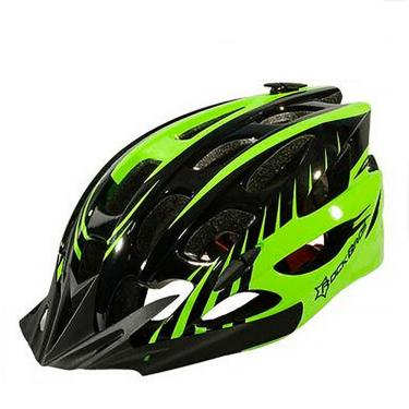 Imagem de Capacete Bike Ciclismo Refletivo Preto e Verde - ROCKBROS