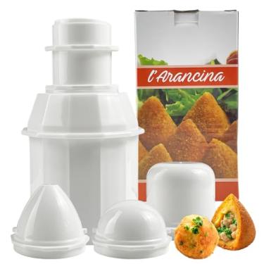 Imagem de Molde de bola de arroz 3 em 1 - formas redondas e pontiagudas prensa de arroz grande para almôndegas, sushi e bento | Aparelho de cozinha japonês fácil de usar, antiaderente e seguro para lava-louças