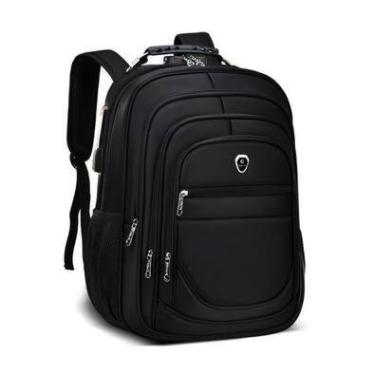 Imagem de Mochila Grande Masculina Feminina Escolar Faculdade Trabalho Viagem Espaço Notebook Trava com Senha