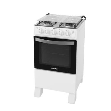 Imagem de Fogão à Gás Itatiaia Waves 4 Bocas Branco Mesa Inox Forno 48 L-Bivolt