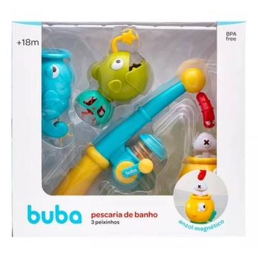 Imagem de Buba Pescaria De Banho 3 Peixinhos Anzol Magnético