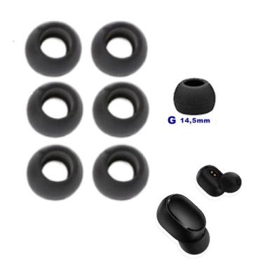 Imagem de 3 Pares De Silicone Intra-auricular para Fone De Ouvido Silicone Subst