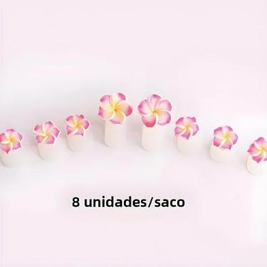 Imagem de Separadores De Dedos De Silicone Macio Com Formato De Flor, 8 Peças, E