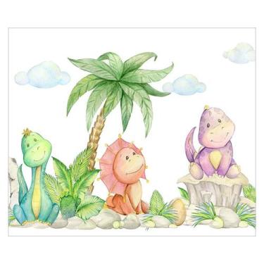 Imagem de Papel de Parede Adesivo Infantil Dinossauros Quarto Menino Menina - 62