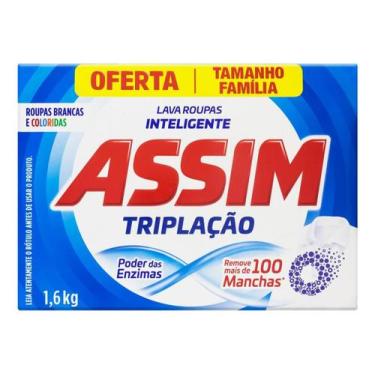 Imagem de Kit c/ 4 Sabao Assim Triplacao Roupas Brancas e Coloridas