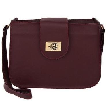 Imagem de Bolsa Feminina Meia Lua Média Espaçosa Dia A Dia - DuMineiro, Vinho