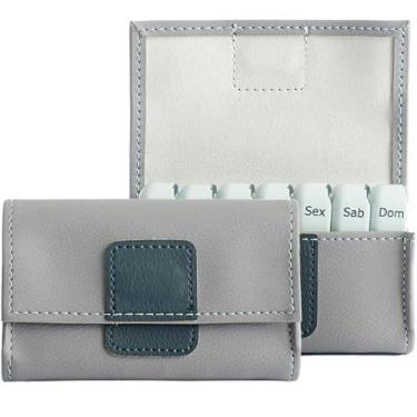 Imagem de Porta Comprimidos Semanal Pilbox Mini V4 Cinza - MEDINOVA